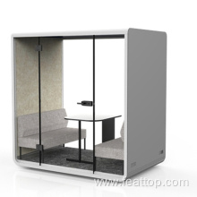 Solo Working Booth Custom Size Hidden Talk